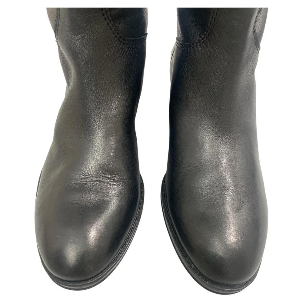 Sam Edelman Penny 2 Wide Calf Size 6 Riding/Equestrian Leather Black Boot NEW